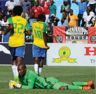  ??  ?? DOWN IN THE DOLDRUMS: Orlando Pirates conceded six goals for the second time this season on Saturday. BACKPAGEPI­X