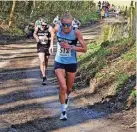  ?? GEMMA STEEL/GESHOM NYATHI ?? ROAD RUNNERS: Men’s winner Mo Hussein, second-placed Matt Scarsbrook and women’s winner Claire Frankland