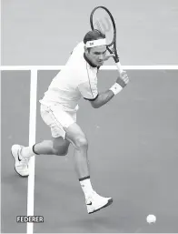  ??  ?? FEDERER