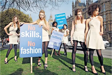  ??  ?? Well-worn argument: Theresa May echoed calls from sectors such as fashion for more skills-based training