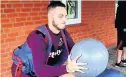  ??  ?? HAVING A BALL New boy Arnautovic