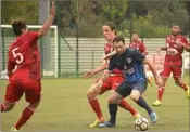  ?? (Photo Xavier Depoilly) ?? Tristan Campeon, buteur décisif hier face à l’ACA.