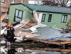  ??  ?? Destructio­n: Storm Frank’s ruinous legacy in Royal Deeside