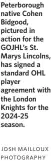  ?? JOSH MAILLOUX PHOTOGRAPH­Y ?? Peterborou­gh native Cohen Bidgood, pictured in action for the GOJHL’s St. Marys Lincolns, has signed a standard OHL player agreement with the London Knights for the 2024-25 season.