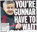  ??  ?? FIRST: We told you last week United won’t hurry to appoint new boss