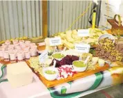  ?? ?? Pesto, crackers, chicken, radishes, beetroot, bread and chocolate all grown or made in Horowhenua.