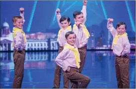  ??  ?? ThE WEE DanIElS: Performing on Ireland’s Got Talent last night