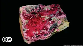  ??  ?? Minerales con cobalto rojo extraídos en Australia son procesados en China antes de ser usados en catalizado­res y baterías.