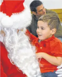  ?? Peter Simpson ?? Last December, Owen Feener told Santa what he would like to find under his Christmas tree. Owen is looking forward to seeing Santa again at this year’s children’s Christmas party on Saturday, Dec. 1, at the Dayspring fire hall.