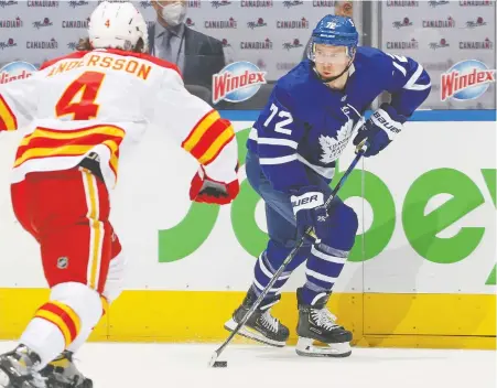  ?? CLAUS ANDERSEN/GETTY IMAGES FILES ?? Travis Boyd had eight points (3-5) in 20 games with the Leafs and averaged 9:40 of ice time as a fourth-liner.