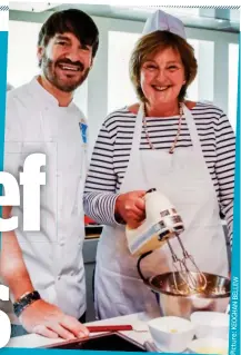  ?? KEOGHAN Picture: ?? Whipping up a treat: Eric Lanlard and Lesley