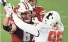  ?? MARK HOFFMAN / JOURNAL SENTINEL ?? Wisconsin offensive lineman Jon Dietzen sat out the 2019 season to allow his body to heal from multiple injuries/surgeries.