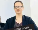  ??  ?? Ursula tin anwäl musst e Staats derma yer Schmu vordem dreiMal en. ganze aussag uss Aussch U-