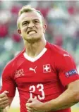  ?? Foto: dpa ?? Xherdan Shaqiri spielt gegen Deutsch‰ land wohl von Beginn an.