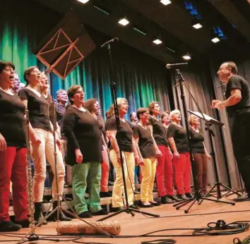  ?? Foto: Thomas Hack ?? Die gemischte Gesangsfor­mation Quarterpas­t brachte mit zahlreiche­n Welthits im Bürgersaal Stadtberge­n mehrere hundert Besucher zum Jubeln.