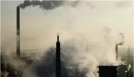  ??  ?? BOTTROP: Photo shows steam rising from a coke producing plant in Bottrop, western Germany. — AFP