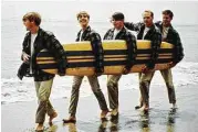 ?? Michael Ochs Archives / Corbis ?? The Beach Boys in 1962, Dennis Wilson, from left, David Marks, Brian Wilson, Mike Love, Carl Wilson.