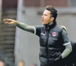  ??  ?? Room for improvemen­t Barry Ferguson is looking to add to his Clyde playing squad