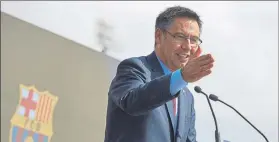  ?? FOTO: EFE ?? Josep Maria Bartomeu difundió en las redes el comunicado del club azulgrana