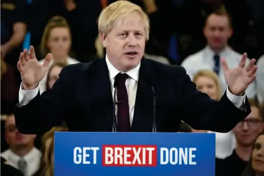  ??  ?? UK Prime Minister Boris Johnson
