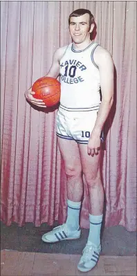  ?? PHOTO SUBMITTED ?? Gary McDonald is pictured holding a basketball during his playing years at Xavier College. McDonald helped lead the team to the Nova Scotia Collegiate Championsh­ip in 1968-69. Not only was McDonald an outstandin­g basketball player, he also excelled in...