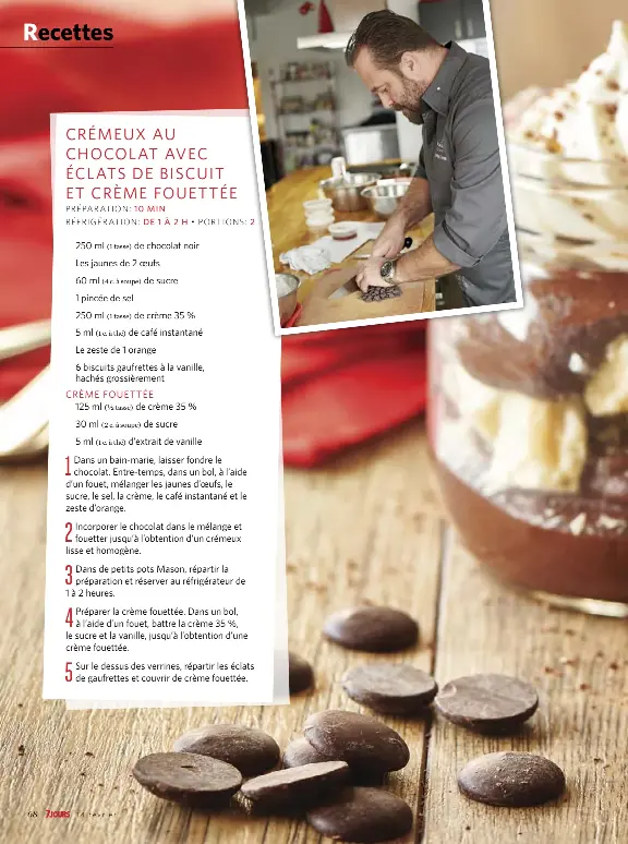 Cremeux Au Chocolat Avec Eclats De Biscuit Et Creme Fouettee Pressreader