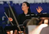  ??  ?? Eun Sun Kim will be conducting the orchestra from behind the stage for “La Traviata.”