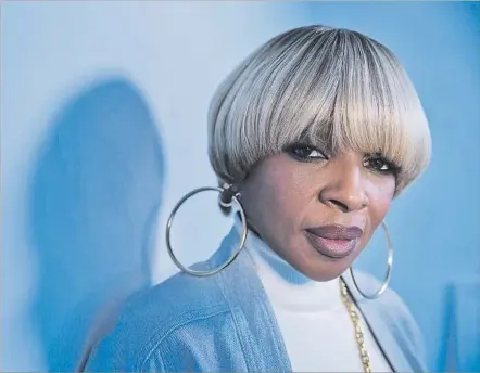  ?? Robert Gauthier Los Angeles Times ?? “I’M IN PAIN and hurting and all that stuff, but there’s light at the end of the tunnel,” Mary J. Blige says of the divorce she’s facing.