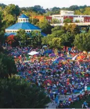  ??  ?? Thousands packed Coolidge Park for the 2018 Pops o