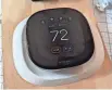  ?? DAVE ELLERBY/REVIEWED ?? This smart thermostat is equipped to control lots of systems in your home, beyond the HVAC basics.