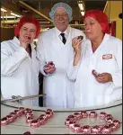  ??  ?? Tories together: Mr Tunnock with Ruth Davidson and Annabel Goldie