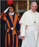  ?? AFP ?? El Papa reaccionó contra las “palabras ofensivas” hacia los pueblos autóctonos.