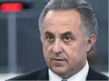  ?? PAVEL GOLOVKIN/AP - 7/12/2017 ?? Banido. Vitaly Mutko foi punido pelo Comitê Olímpico