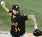  ??  ?? Trevor Williams had a 2-8 record with a 6.18 ERA in 11 starts for the Pirates last year.