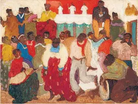  ??  ?? Destaques. De cima para baixo, ‘Cambacuá’, circa 1923; e mais duas cenas da dança afro ‘Candombe’