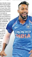  ??  ?? Hardik Pandya was MoM for his allround show.