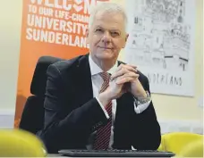  ?? ?? University of Sunderland Vice-Chancellor, Sir David Bell.