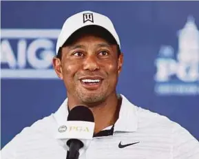  ?? AFP PIC ?? Tiger Woods on Tuesday says he’s stronger and better prepared for the Wanamaker Trophy in Tulsa, Oklahoma.