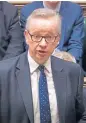  ??  ?? Michael Gove: claims