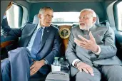  ??  ?? UNDER OBAMA AND MODI, INDIA AND THE U.S. WERE TRAVELLING IN THE SAME DIRECTION. IT REMAINS TO BE SEEN IF TRUMP IS HEADED THAT WAY, TOO.