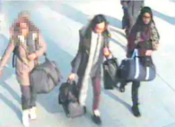  ?? METROPOLIT­AN POLICE SERVICE ?? Three British schoolgirl­s flew to Turkey without telling their families last week, prompting nationwide alarm.