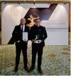  ?? CONTRIBUTE­D PHOTO ?? ▪ Landco Pacific Corp. President and CEO Erickson Manzano and Constructi­on Management Head Philip Baguisa receive the Asia Corporate Excellence and Sustainabi­lity Award 2023 as one of Asia’s Top Performing Companies.