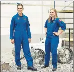  ?? CP PHOTO ?? Canada’s newest astronauts Jennifer Sidey and Joshua Kutryk visit the Rover room during a a tour of the Canadian Space Agency in Saint-Hubert, Que., Tuesday.