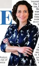  ?? ?? CLOSE TO HOME: Alex Polizzi, right. Above left: Make a list of essentials and check it twice
