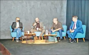  ?? MATT BADDLEY, SNAPP MEDIA ?? (From left to right) Panel discussion Visal, Eloy, Mesterharm, Czika.