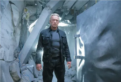  ?? MELINDA SUE GORDON/Paramount Pictures ?? Arnold Schwarzene­gger in Terminator Genisys. His latest movie seems like an attempt at another career restorativ­e.