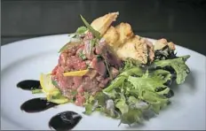  ?? Braddock’s Pittsburgh Brasserie ?? Steak tartare is on the menu at Braddock’s Pittsburgh Brasserie, Downtown, Friday through Feb. 14.