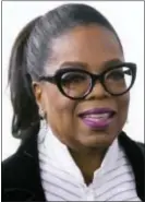  ?? THE CANADIAN PRESS VIA AP FILE ?? In this file photo, Oprah Winfrey arrives for the David Foster Foundation 30th Anniversar­y Miracle Gala and Concert, in Vancouver, British Columbia. Winfrey was the recipient of the Cecil B. DeMille Award at the Golden Globes.
