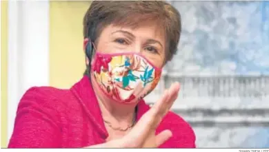  ?? SHAWN THEW / EFE ?? La presidenta del Fondo Monetario Internacio­nal, Kristalina Georgieva.