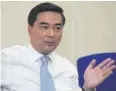  ??  ?? Mr Abhisit criticised the lack of government farm measures concerning income.